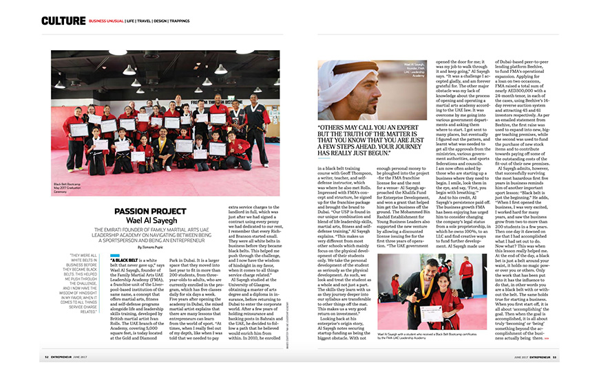 Entrepreneur Middle East June 2017 | Doubling Down